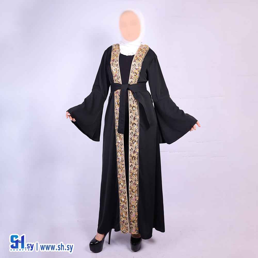 عباية نسائي مطرزة (تريكو وملبوسات عبيدة)