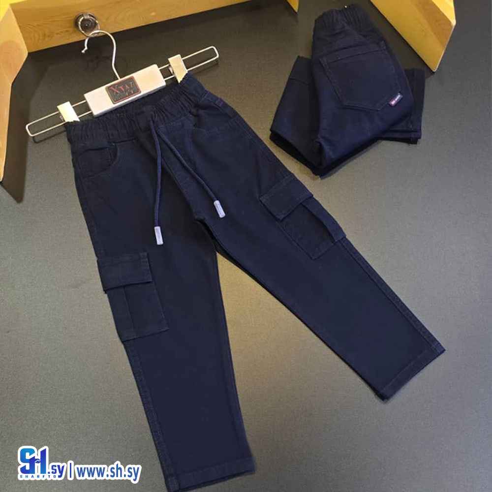 بنطال مدرسي صبياني موديل 1776 (اكس وايت)