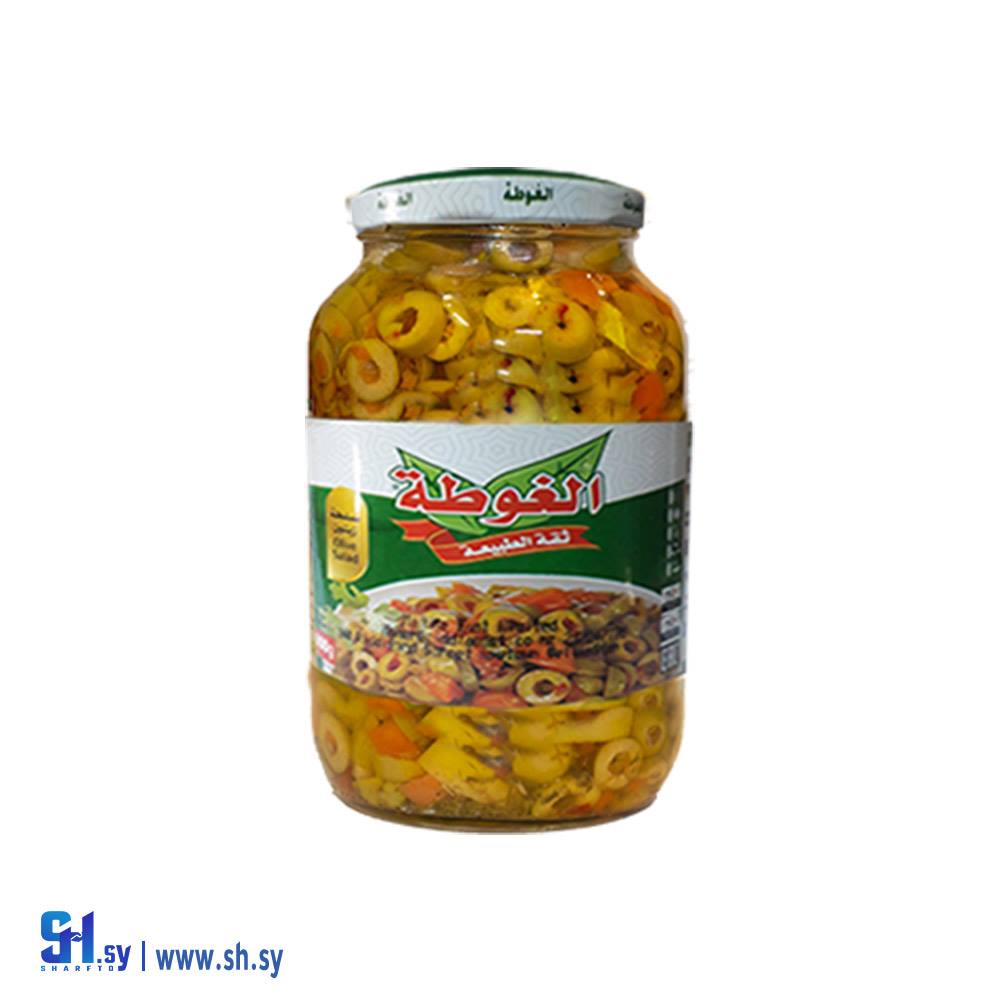 سلطة زيتون أخضر 2700غ (الغوطة)