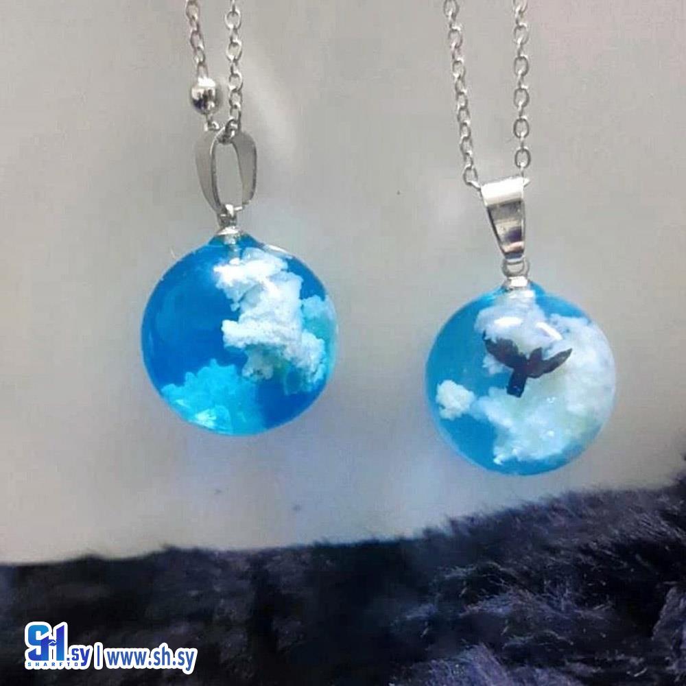 قلادة لون ثابت سادة  طابات (Eva Store)