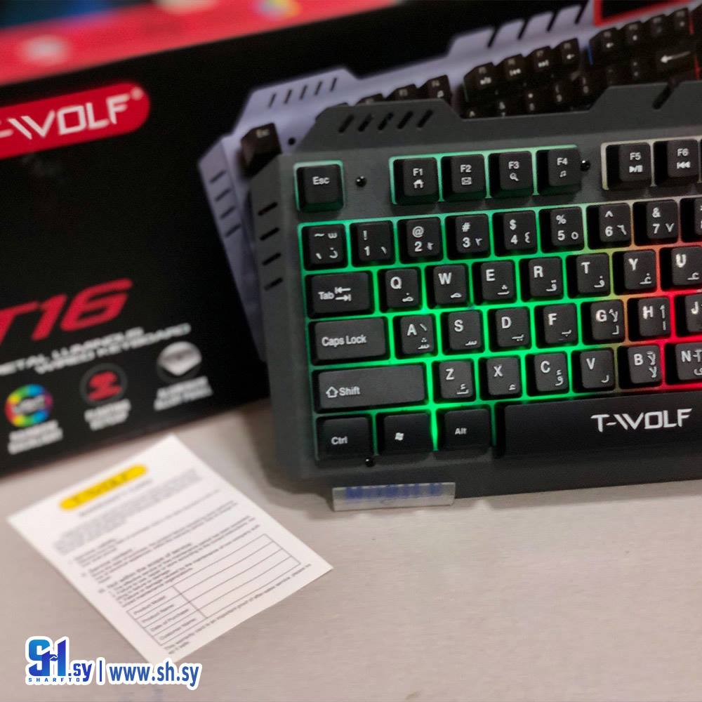 كيبورد جيمينغ ماركة T-Wolf (دومينو)