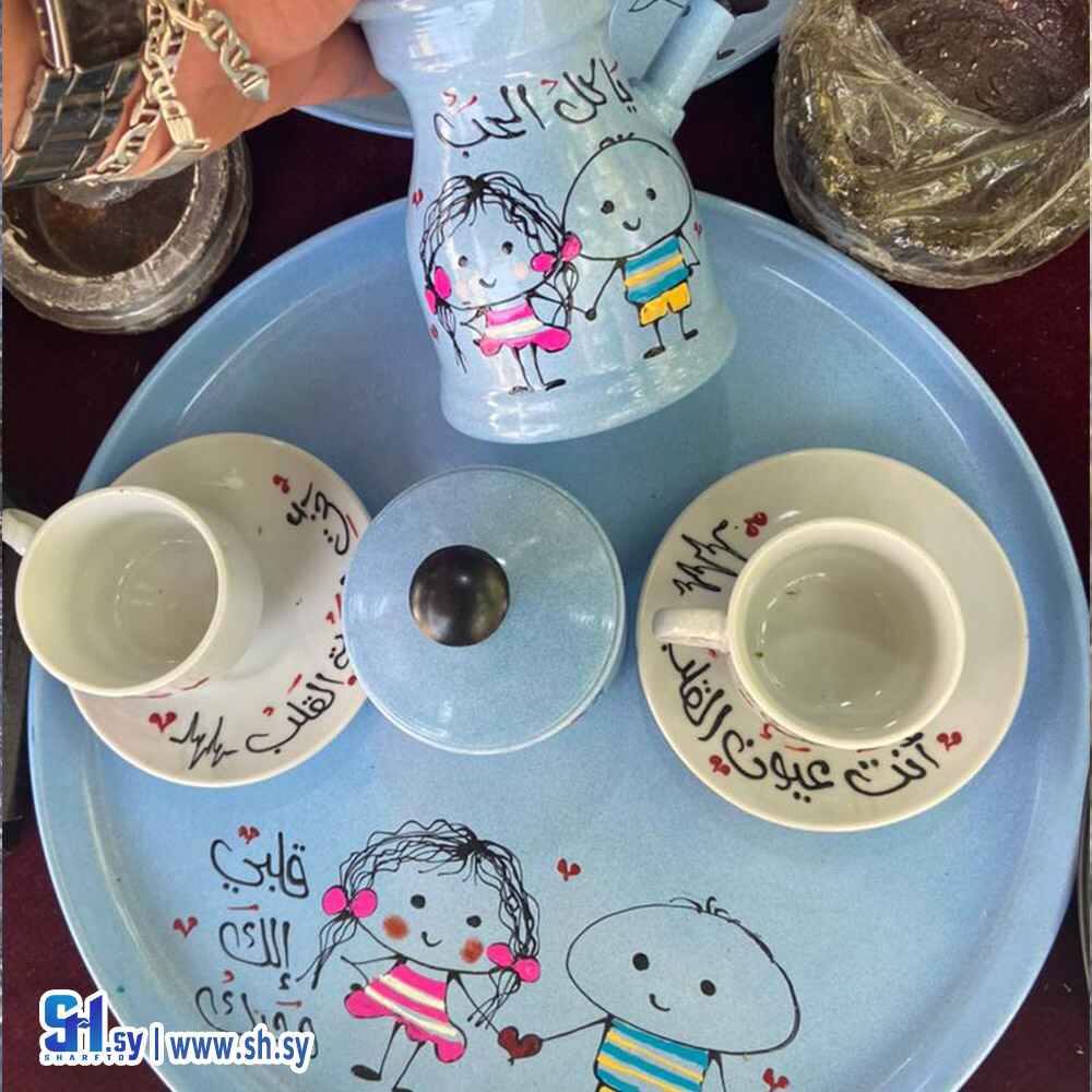 طقم قهوة و متة (لوز وسكر)