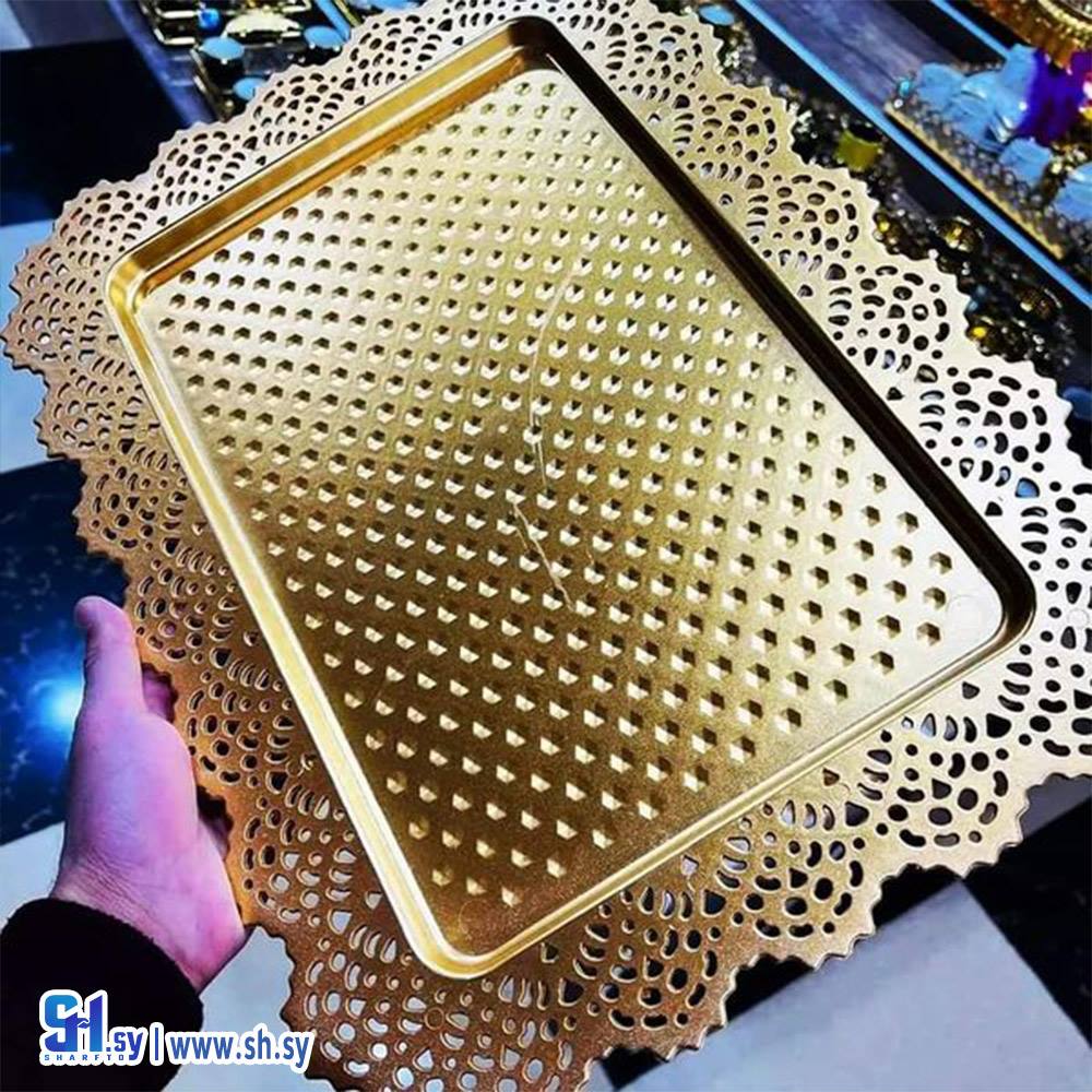 صواني دانتيل مستطيل 4 (مصدر للهدايا)