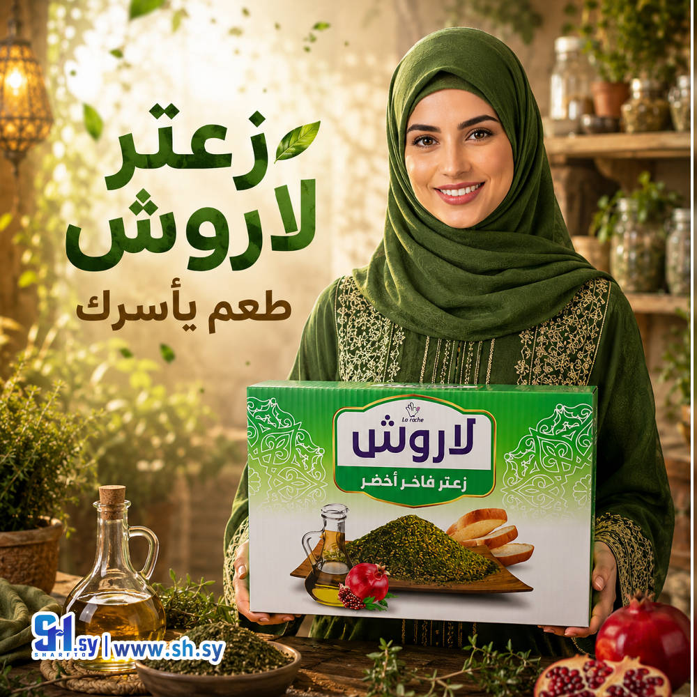 كرتونة زعتر اخضر 10 كغ - زعتر لاروش فاخر - شركة لاروش للاغذية دمشق