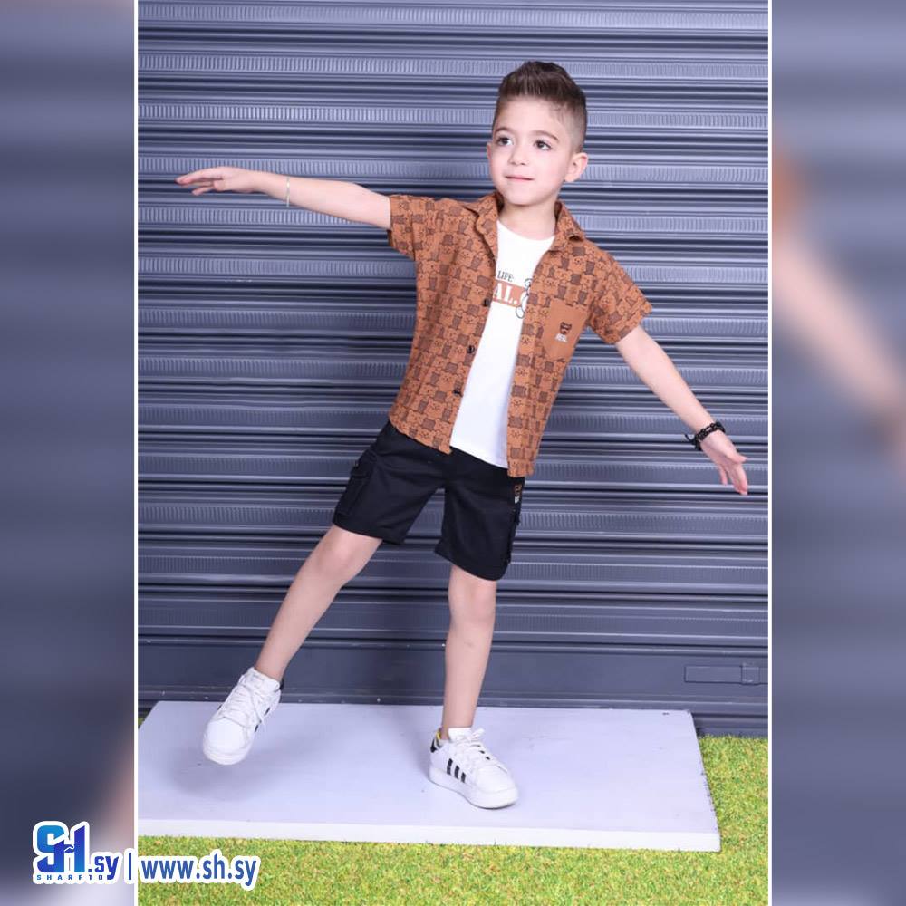 طقم صبياني 3 قطع موديل 5104 (زمار مود)