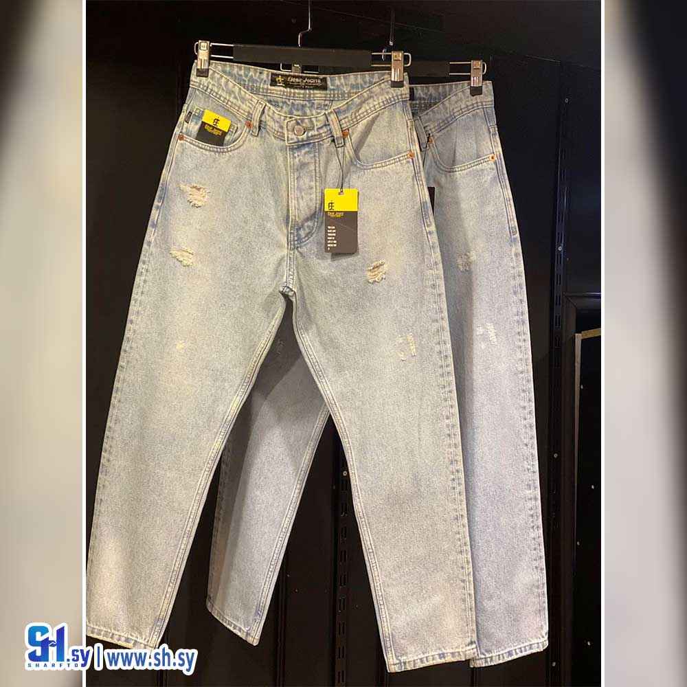 بنطال جينز ماركة اليسار موديل 1188 (شركة حمزة للجينز)