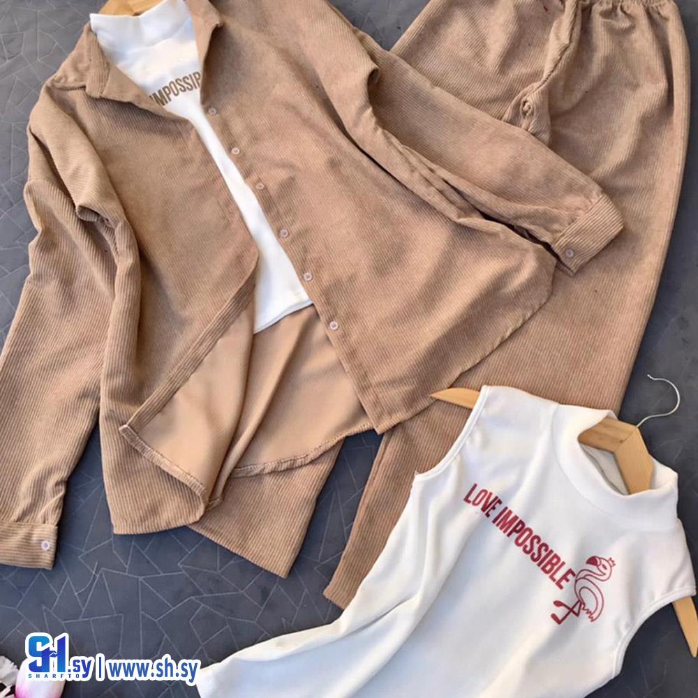 طقم نسائي مخمل (معرض يارا)