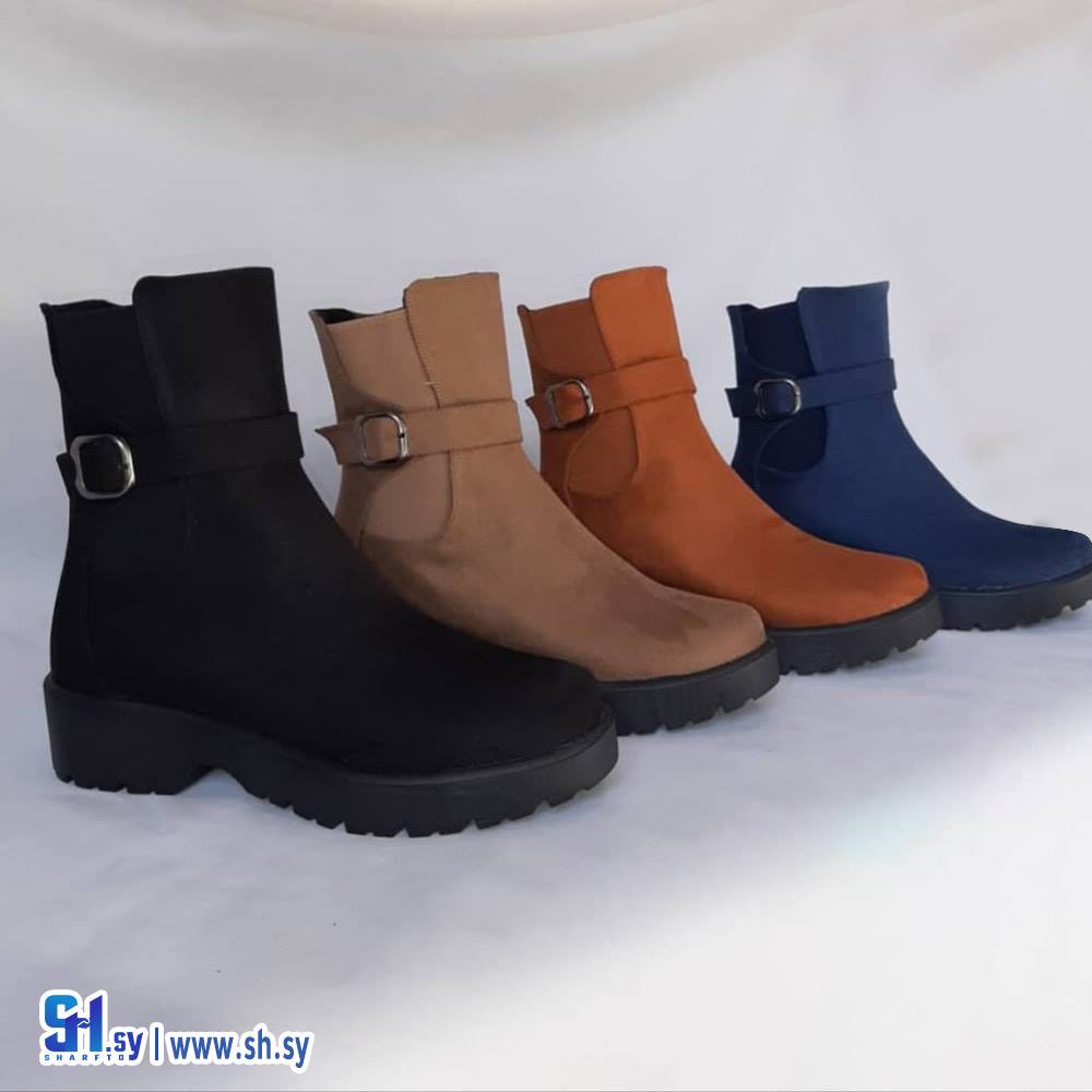 جزمة نسائية شامواه كعب طري (Like Shoes)