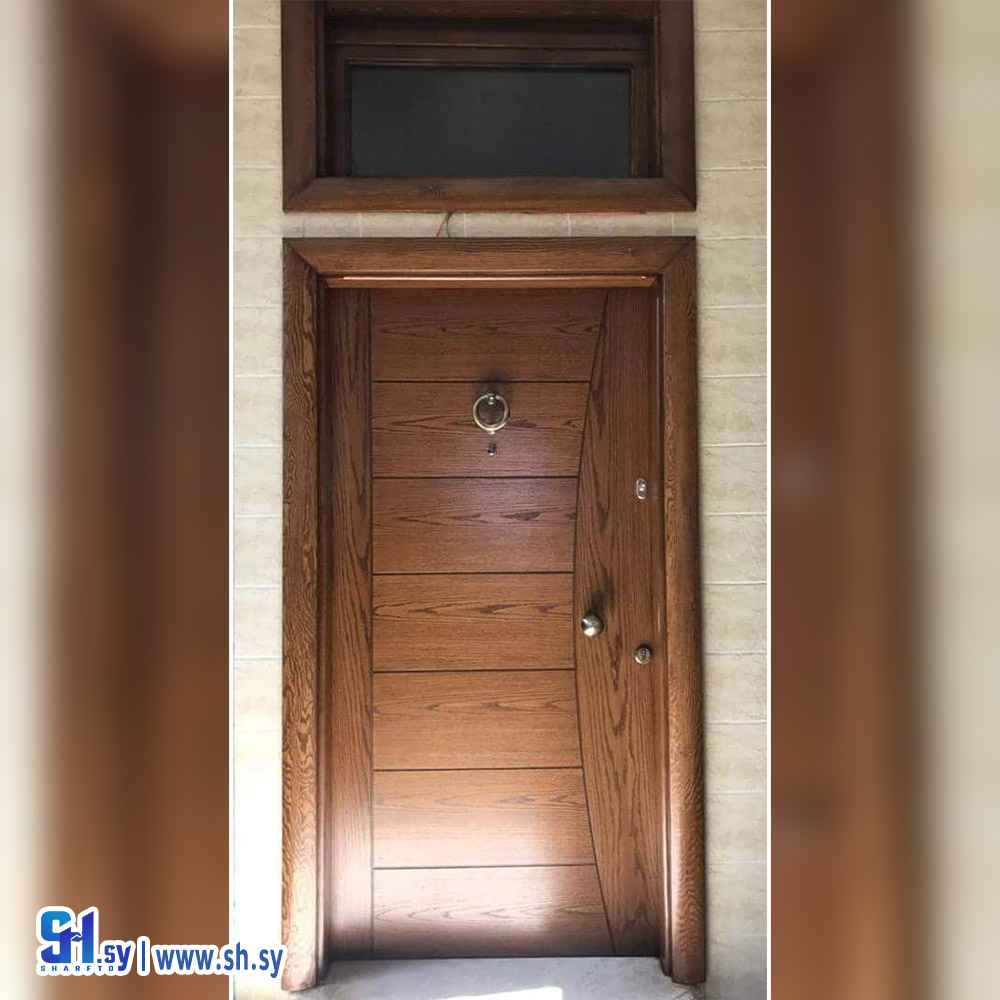 باب خارجي تفصيل خشب (النجار للديكور)
