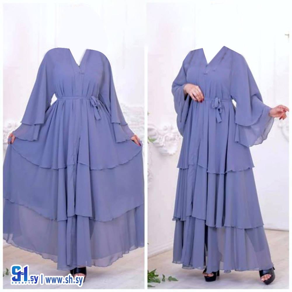 عباية قماش و خصر زم (أزياء الزهراء)