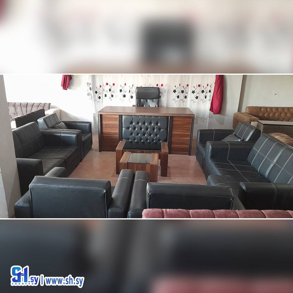 طقم مكتب جلد (معرض الخالد)