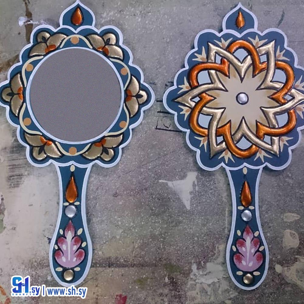 مرآة مكياج بمقبض عتيق 2 (عصام الحلبي)