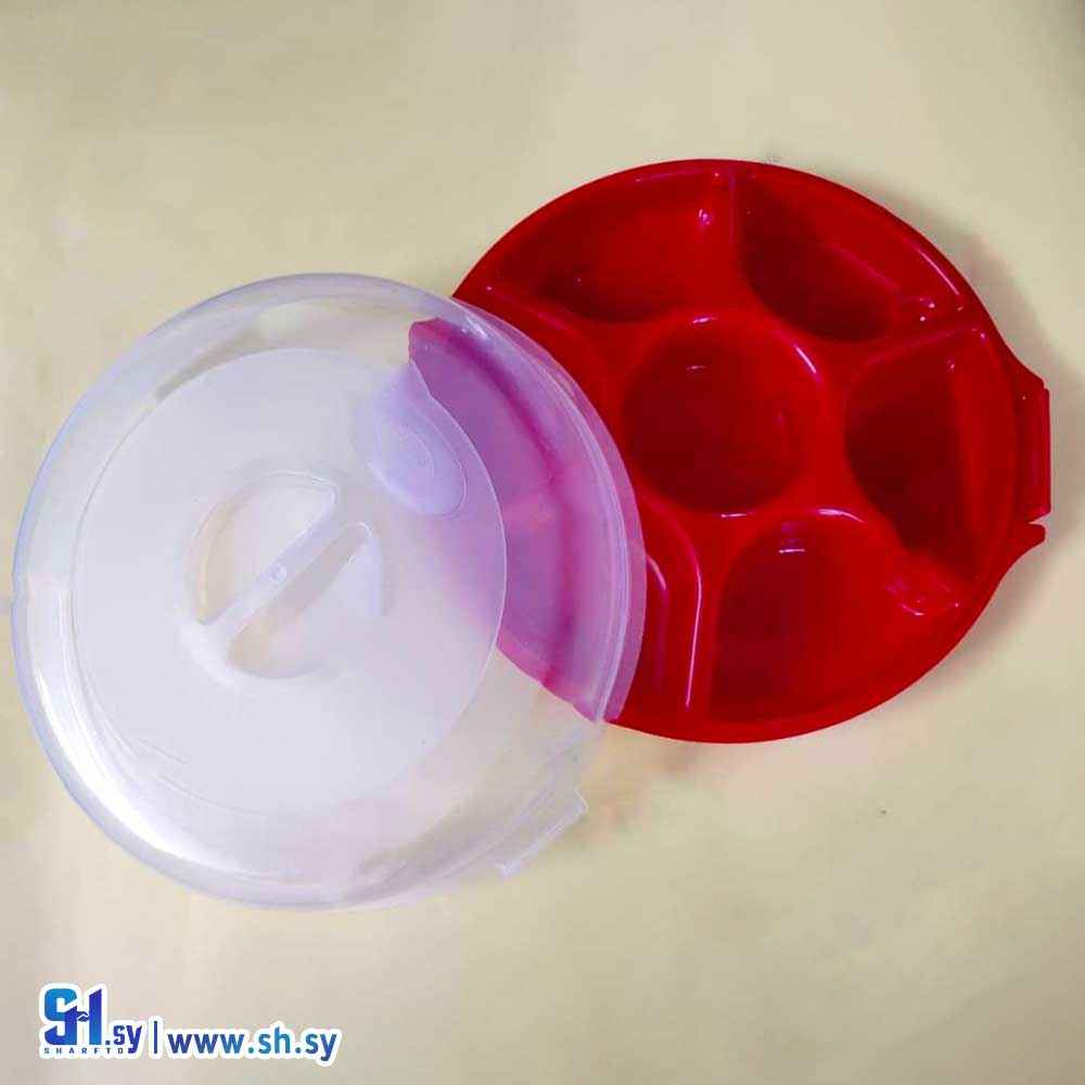 حافظة مقطعه كبيرة مع غطاء شفاف( باتكو بلاست)